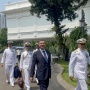 Prabowo Terima Angkatan Laut Italia yang Antar Kapal Induk Giuseppe Garibaldi di Istana