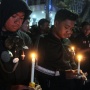 Aksi peringatan empat tahun Tragedi Kanjuruhan di Balai Kota Malang