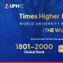 UPH Masuk Top=5 PTS Indonesia di THE WUR 2027, Tempati Peringkat 1.8012.000 Dunia