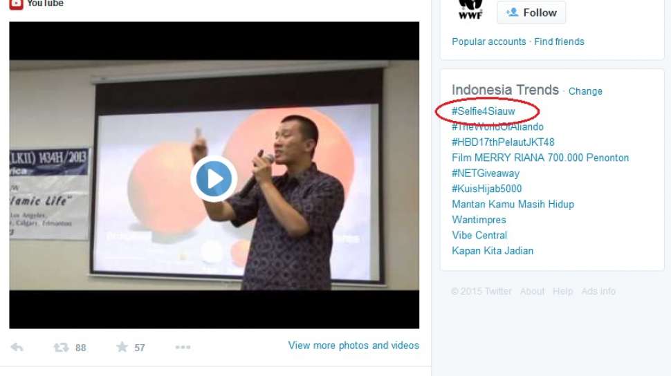 Larang Selfie Ustad Felix Siauw Dicemooh Di Twitter