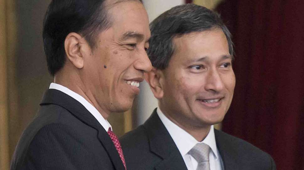 Menlu Singapura Temui Jokowi