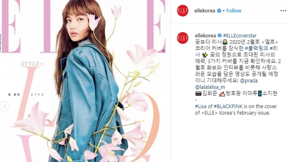 Lisa BLACKPINK Hiasi Cover Majalah, Warganet: Kamu Adalah Ratu Kami!