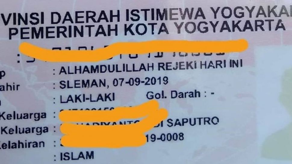 Viral Nama Bayi Alhamdulillah Rejeki Hari Ini Netizen Bingung