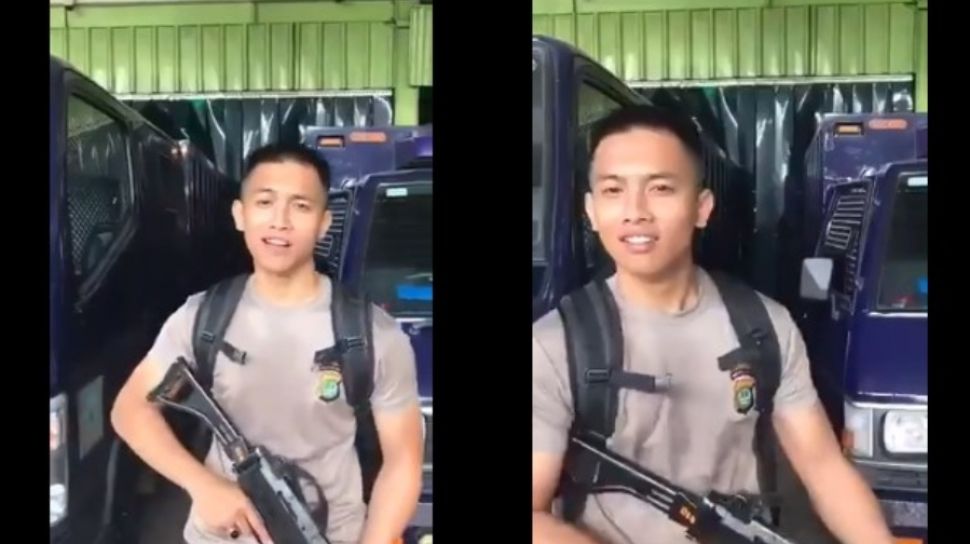 Polisi Viral Pamer Kokang Senpi Laporkan Akun Twitter Ini