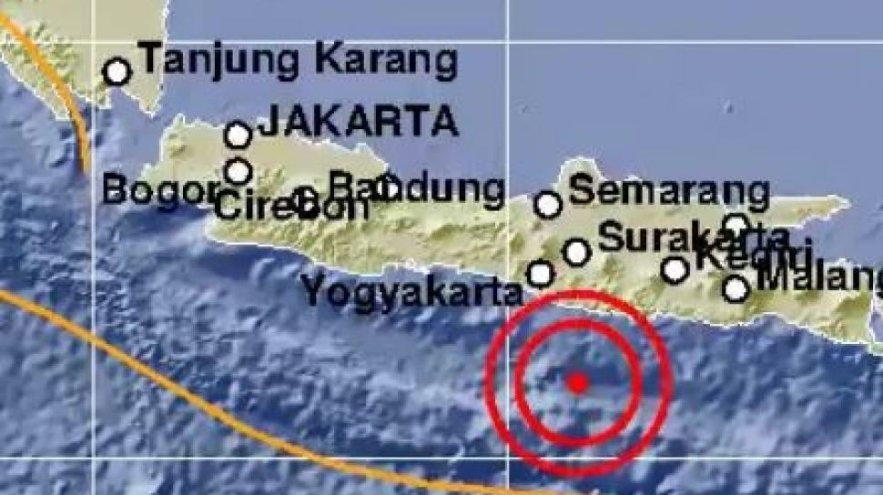 Gempa Magnitudo 5 0 Di Barat Daya Pacitan Terasa Hingga Jogja