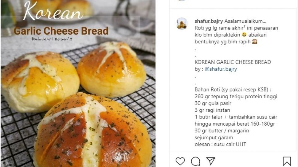 Viral Korean Cheese Garlic Bread Ini Resep Dan Cara Membuatnya Di Rumah