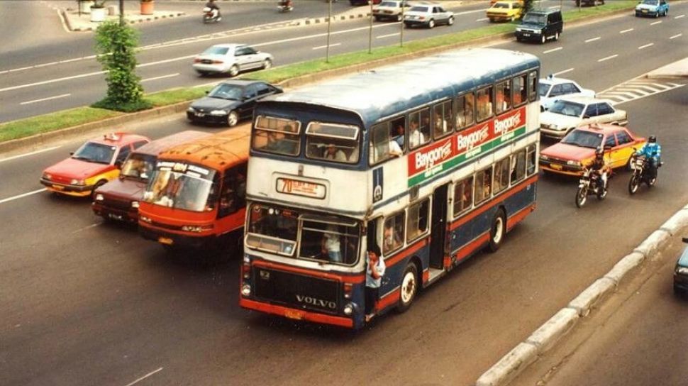 Begini Penampakan Bus Tingkat Legendaris Era 1990-an