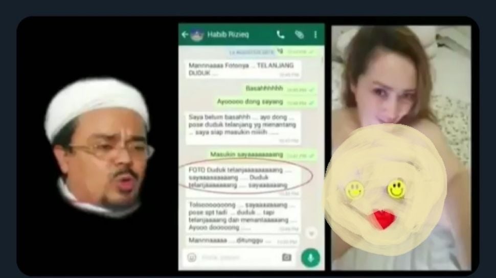 Viral Video Chat Mesum Diduga Habib Rizieq Firza Husein Ada Suara Wanita Suara Kaltim