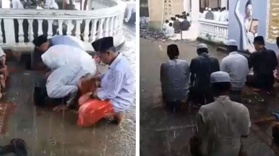 Apakah Sah Sholat Hujan Hujanan Sampai Basah Kuyup