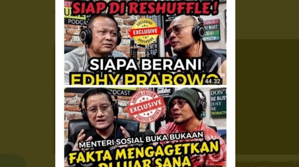 Deddy Corbuzier Merasa Dibodohi Bikin Podcast Bareng 2 Menteri Korupsi