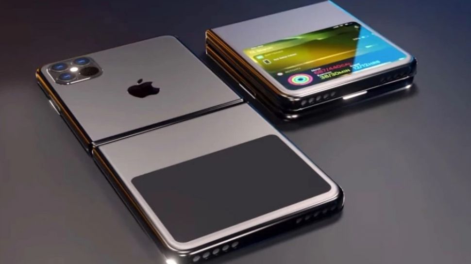 Apple Kembangkan iPhone Lipat Berdesain Mirip Galaxy Z Flip