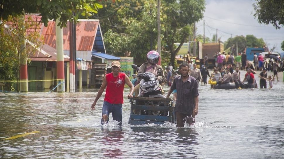 Hari Keempat Banjir Banjarmasin, Tinggi Air Tak Kunjung Surut