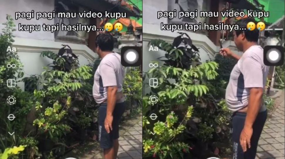 Kocak Aksi Bapak Bapak Niat Rekam Video Endingnya Bikin Sakit Perut Beritahitsid 