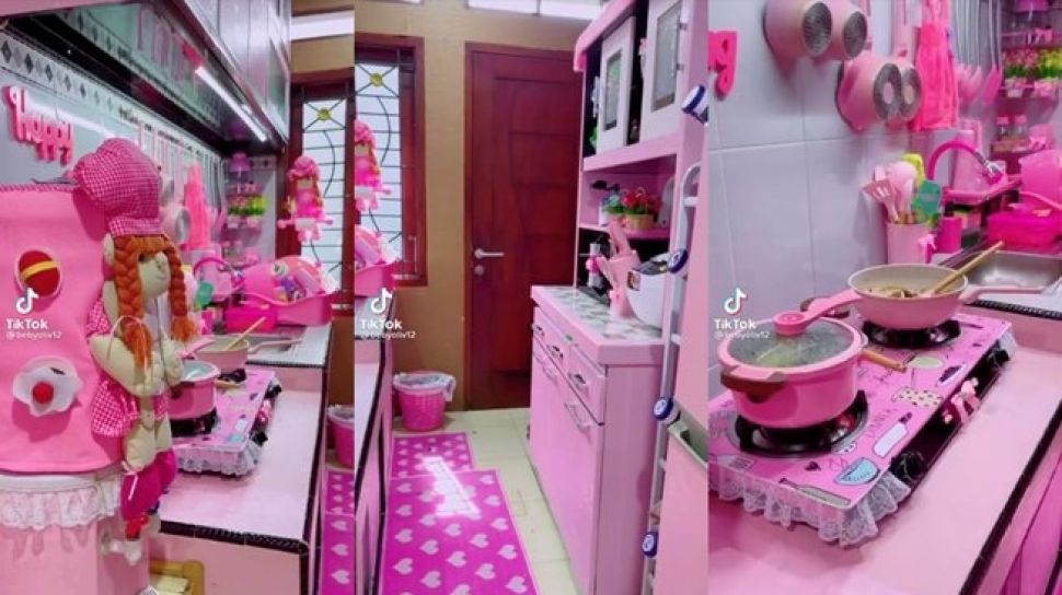 Viral Dapur Unik Serba Pink Warganet Malah Debat Soal Ini Suara Malang