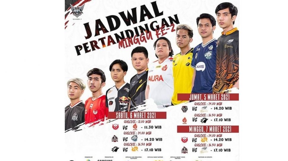 Jadwal Pertandingan Mpl Season 7 Pekan Kedua