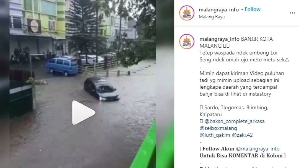 Banjir Kota Malang Dua Rumah Ambruk Puluhan Pohon Tumbang Suara Jatim