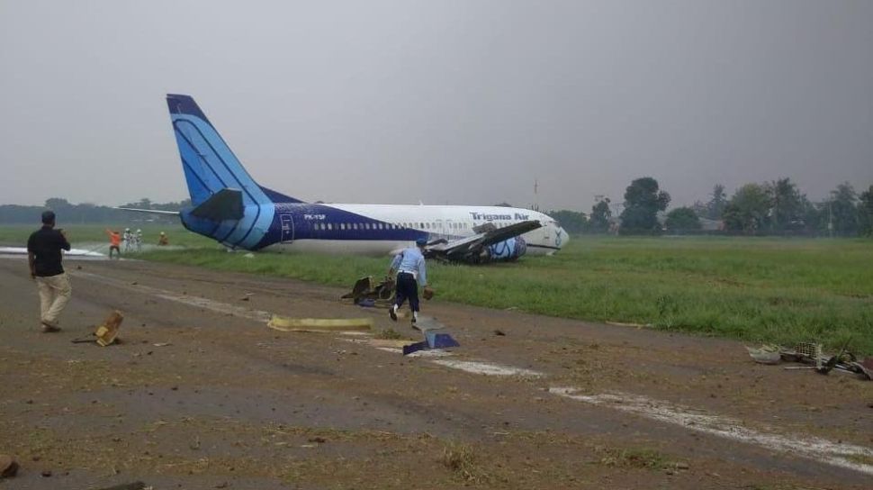 Penyebab Pesawat Trigana Air Tergelincir Di Bandara Halim Perdanakusuma