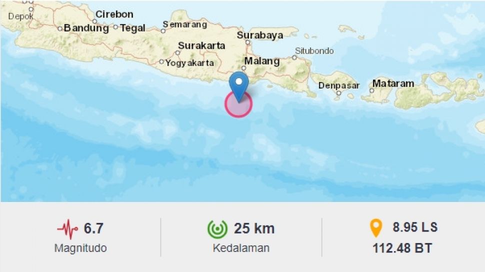 Titik Gempa Malang Ada Di Laut Bmkg Tidak Berpotensi Tsunami Suara Jatim