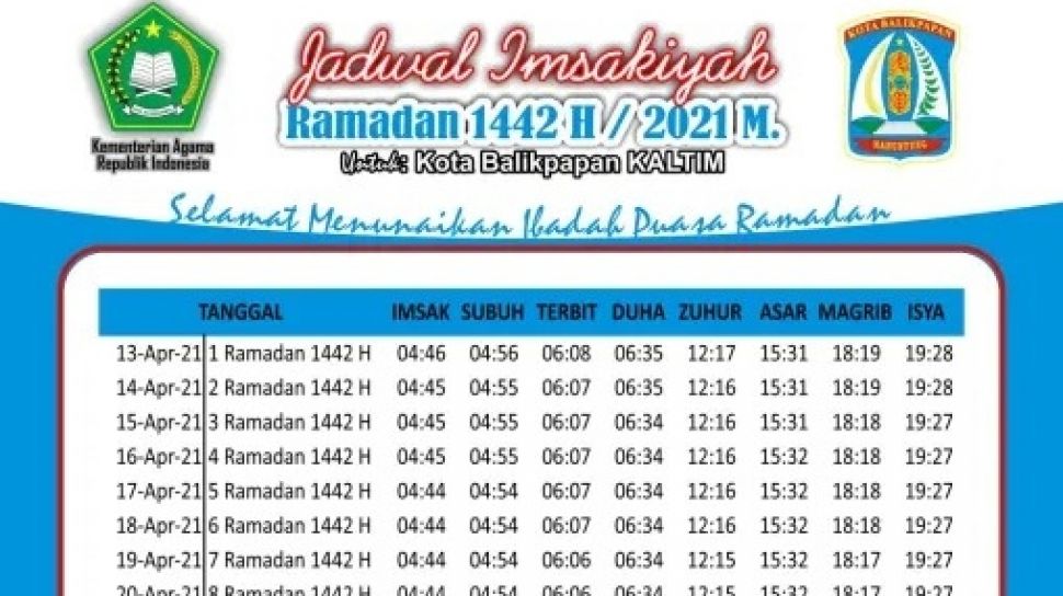 Jadual Buka Puasa 2019 - Jadwal lengkap buka puasa ramadhan 1440 h