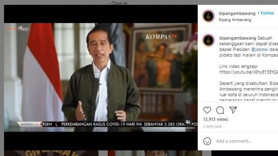 Jokowi Sebut Bipang Ambawang Babi Panggang Oleh Oleh Lebaran Suara Banten