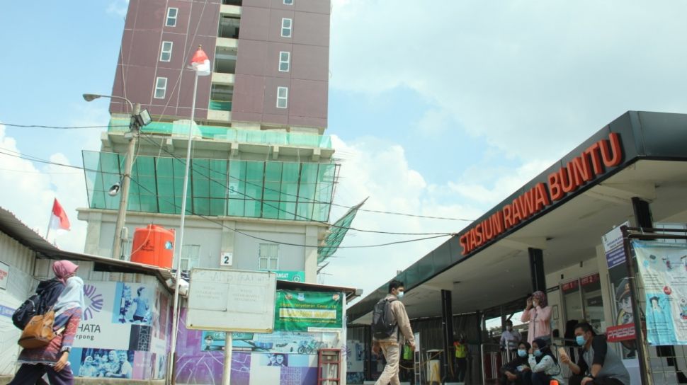 Pembangunan Rumah Susun (Rusun) Samesta Mahata Serpong berbasis Transit Oriented Development (TOD) di Stasiun Rawa Buntu, Kota Tangerang Selatan, Banten. 