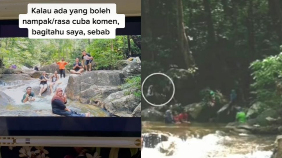 Viral story of a man experiencing strange events at a waterfall, shocking to see the shots