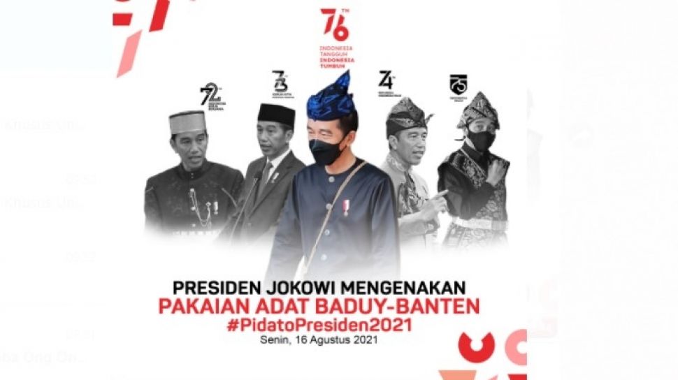 Presiden Jokowi Pakai Baju Adat Suku Baduy