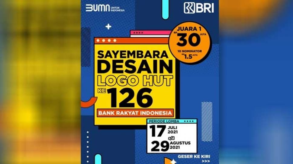 Yuk Ikut Sayembara Desain Logo Hut Ke 126 Bri Total Hadiah Capai Rp 45