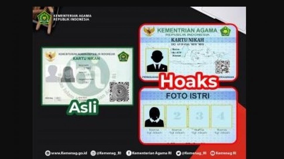 Cara Membedakan Kartu Nikah Palsu Dan Kartu Nikah Asli Kementerian Agama Suara Sulsel