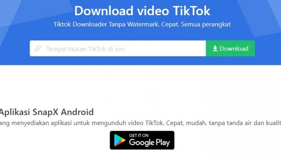 Cara Download TikTok MP4 Tanpa Watermark di SnapTik, Mudah dan Gratis! -  Banten Raya