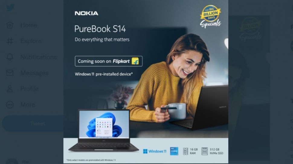 Nokia Purebook S14 Dirilis, Laptop Pertama dengan Windows 11