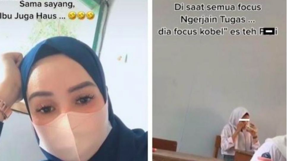 Viral Guru Cantik Tegur Murid Minum Saat Belajar Warganet Malah Ingin