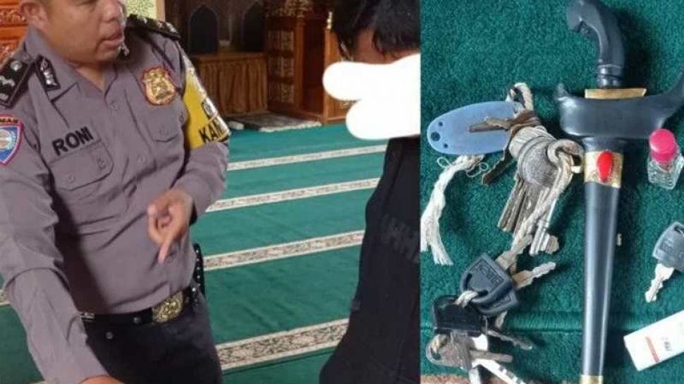 Maling Kotak Amal Masjid Di Bukittinggi Pakai Jimat Warga Palembang