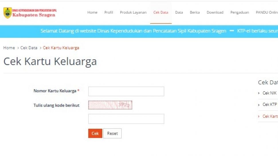 Cara Cek Kartu Keluarga Online Lengkap dengan Link Dukcapil - Suarajabar.id