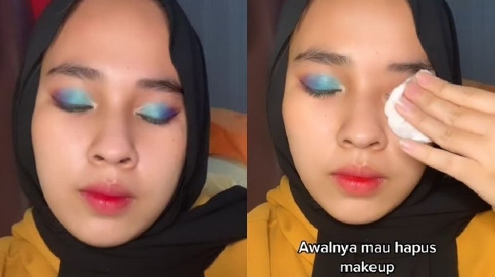 Viral Cewek Lagi Hapus Make Up di Mata, Berujung Panik Gegara 'Mata' Hilang