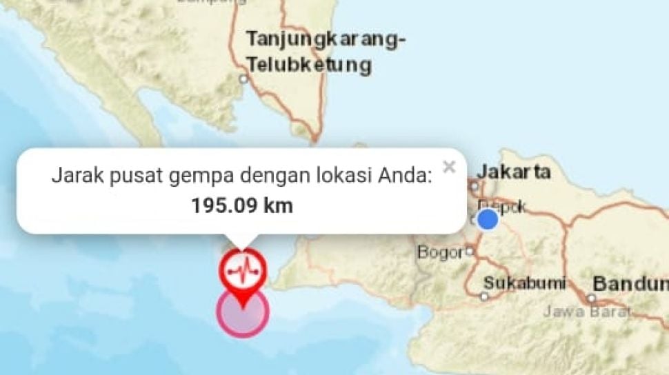 Sumur Banten Gempa 2 Kali 5 7 Sr Dan 6 7 Sr Tidak Berpotensi Tsunami