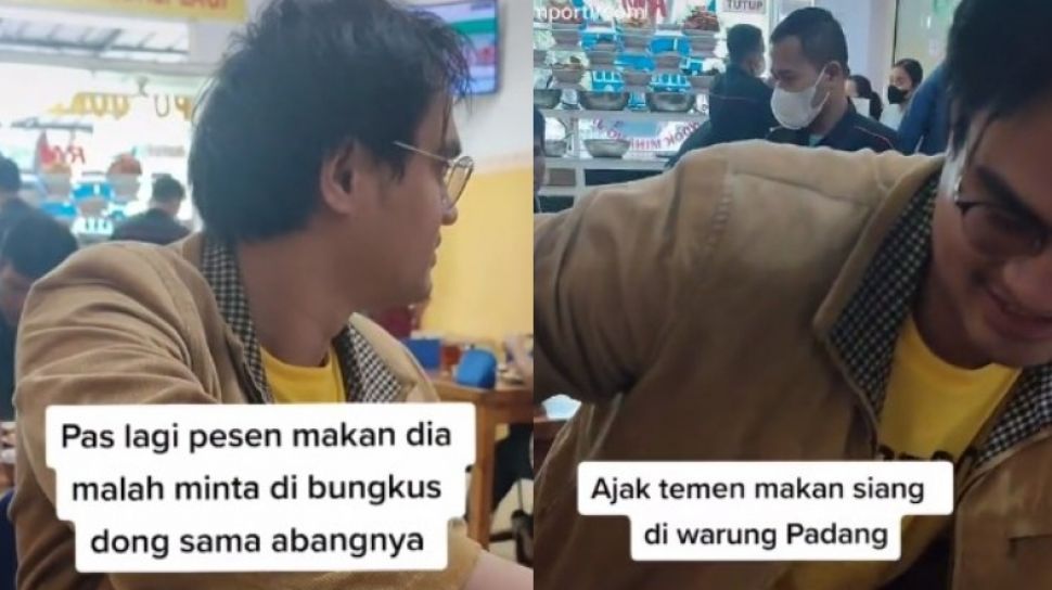 Makan Nasi Padang Di Tempat Tapi Minta Bungkus Pria Ini Ternyata Punya