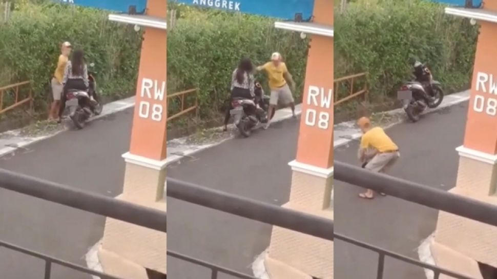 Ramai Video Pasangan Berantem Di Pinggir Jalan Si Cowok Tega Aniaya