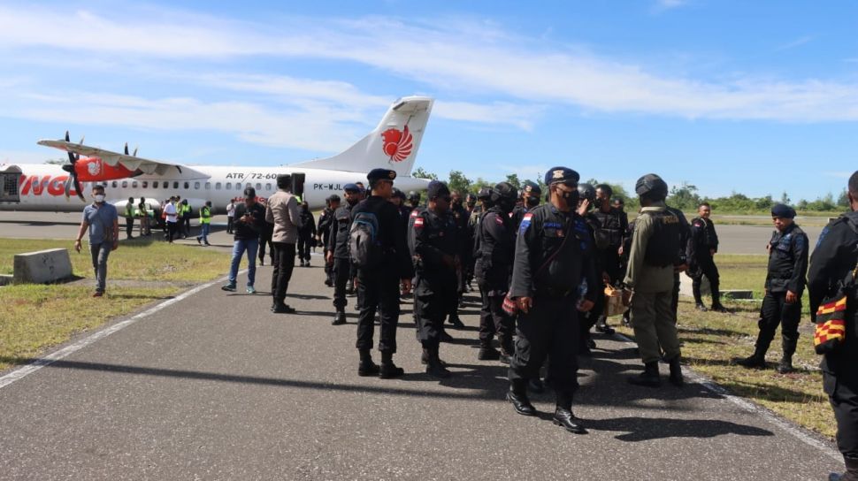 2 Pleton Brimob Dikirim Ke Yahukimo Pasca Demo Ricuh Tolak Daerah