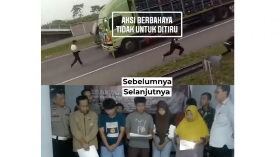 Buntut Aksi Viral Bm Truk Remaja Klarifikasi Minta Maaf Di Kantor Polisi Ngaku Sengaja Nekat 1245