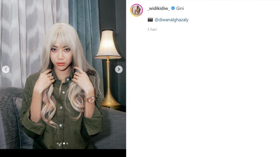 Mirip Lisa Blackpink Penampilan Widi Vierratale Pakai Wig Bikin Pangling