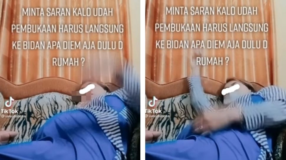 Geger Wanita Hamil Besar Bikin Konten Soal Persalinan Sambil Merokok, Publik Ikut Geram