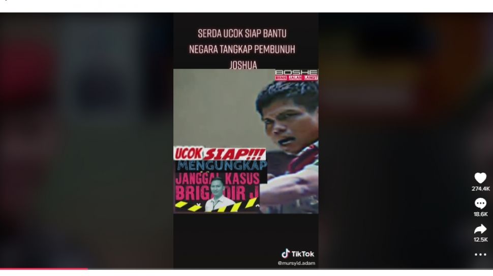 Viral Video Tampilkan Serda Ucok Mau Bantu Tangkap Pembunuh Brigadir J