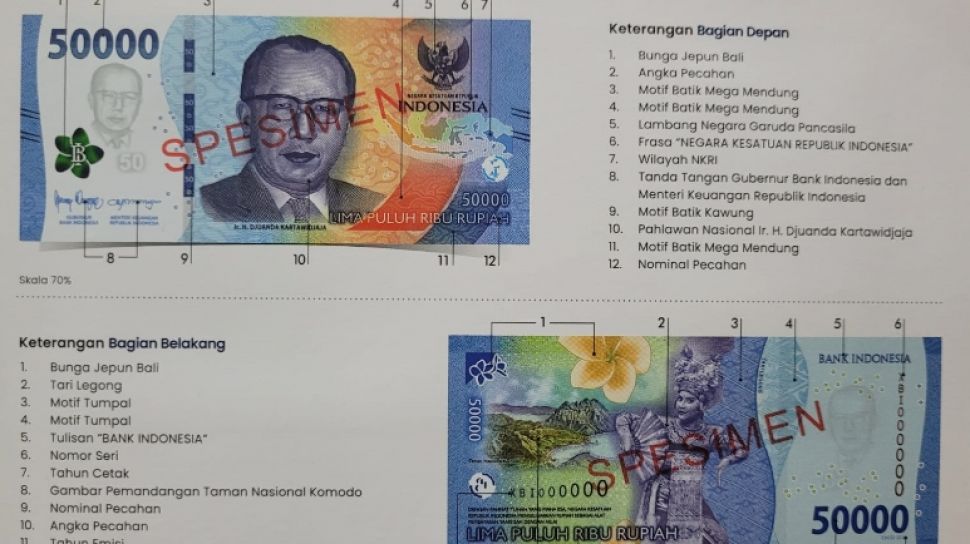 Bi Keluarkan 7 Pecahan Uang Rupiah Kertas Baru Te 2022 Begini Cara