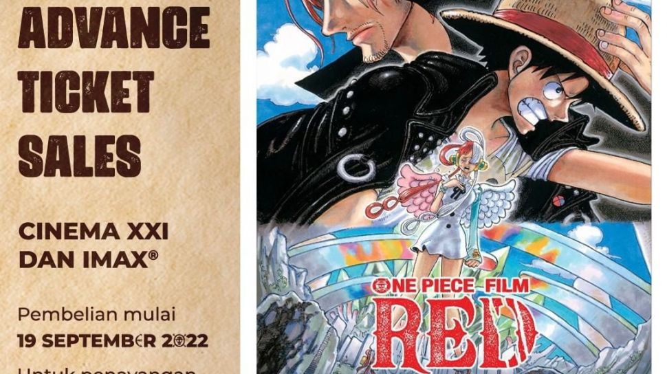 Cara Beli Tiket One Piece Red Online Cek Harga Dan Jadwal Tayangnya 0937