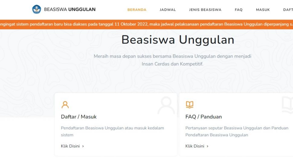 Beasiswa Unggulan 2023 Sudah Dibuka Cek Link Pendaftaran Dan Syarat