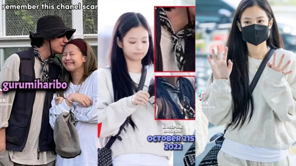Sinyal Kencan Makin Kuat, Gaya Airport Terbaru Jennie BLACKPINK Langsung  Dikaitkan Fans dengan Foto V BTS
