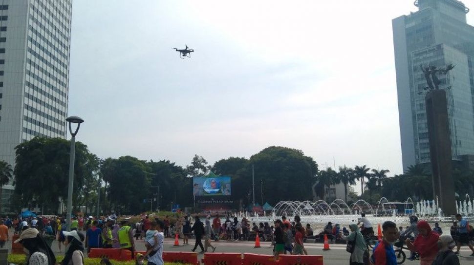CFD Jakarta, Pemprov DKI Terbangkan 11 Drone Awasi Warga yang Buang Sampah Sembarangan