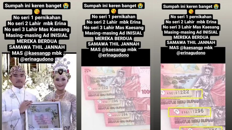 Bukan Sembarang Mahar Warganet Temukan Rahasia Di Nomor Seri Uang 300 