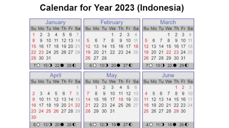 30 Link Download Kalender 2023 Gratis Lengkap Dengan Tanggal Merah 0892